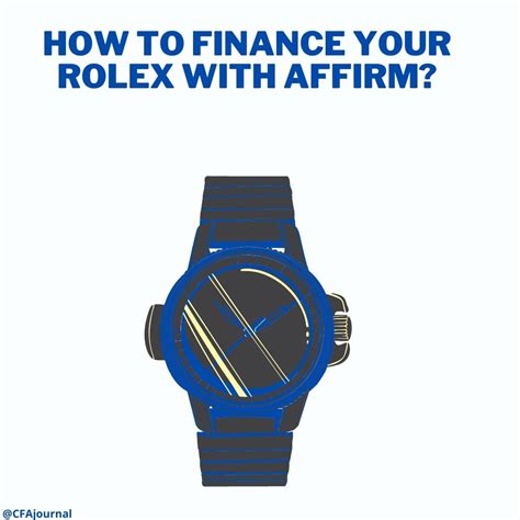 does rolex do financing|Rolex financing affirm.